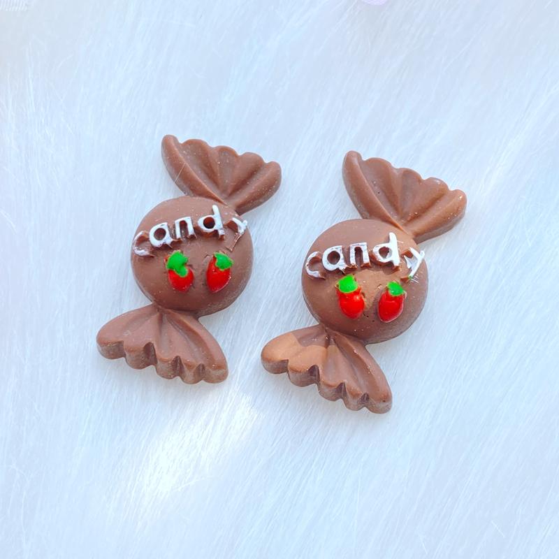 10 Stück Neue Gemischte Süße Cartoon Süßigkeiten Flache Rückseite Harz Scrapbooking DIY Schmuck Handwerk Dekoration Zubehör