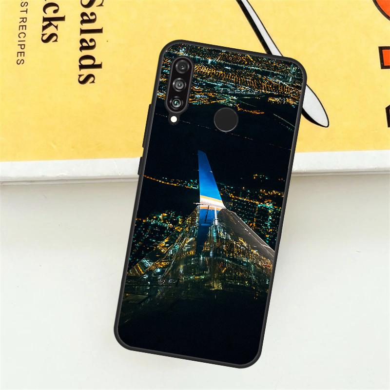 Aircraft Plane Airplane Case For Huawei P30 P20 P40 Lite Nova 11 Pro 9 10 SE 5T 3i 7i 11i Y60 Y70 Y90 Y61 Y91 Cover