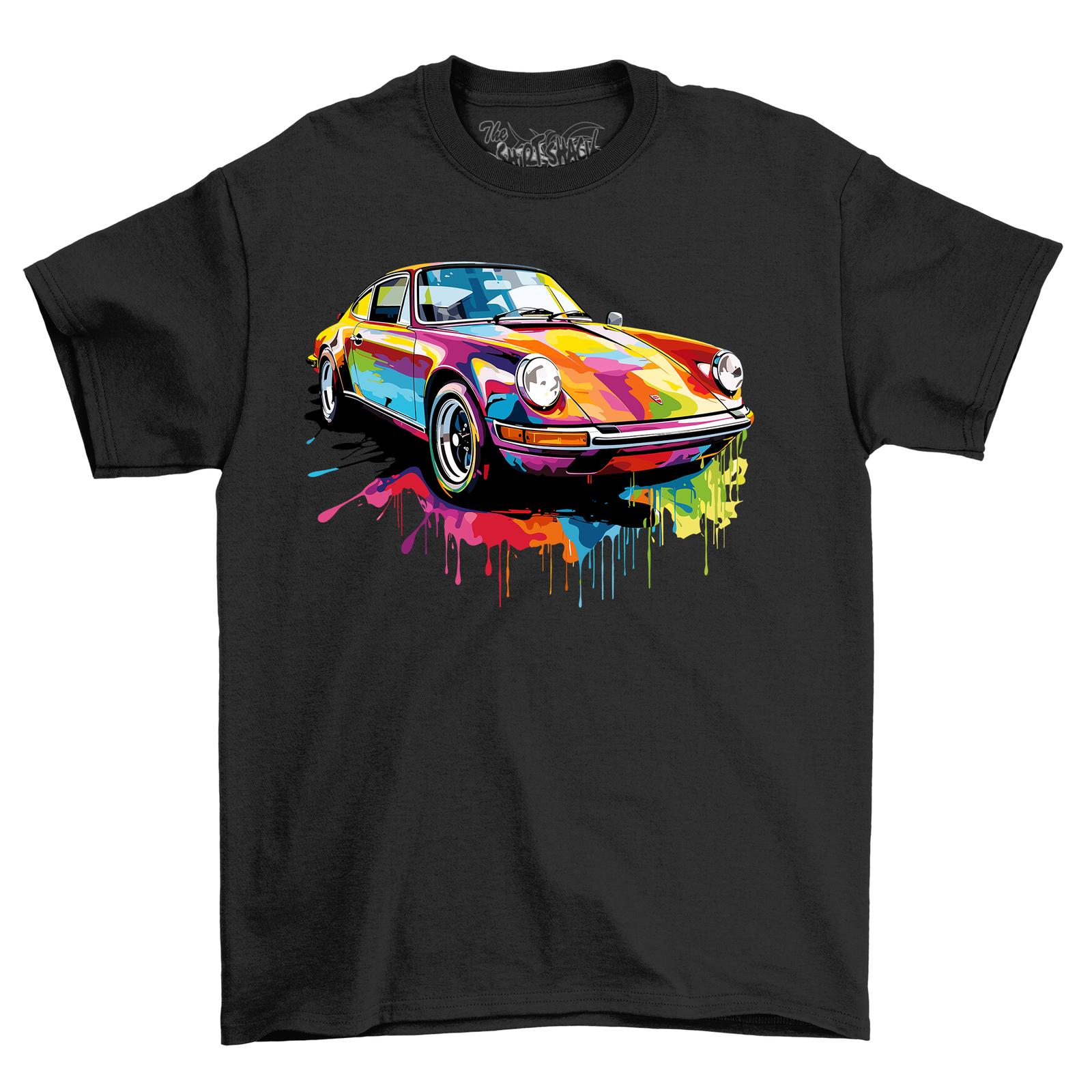 

Old Car Paint Drip Design T-Shirt Mens Womens Tees Top - Retro and Classic! Funny T-Shirt Mens Womens Tees Top, Unisex Pri S