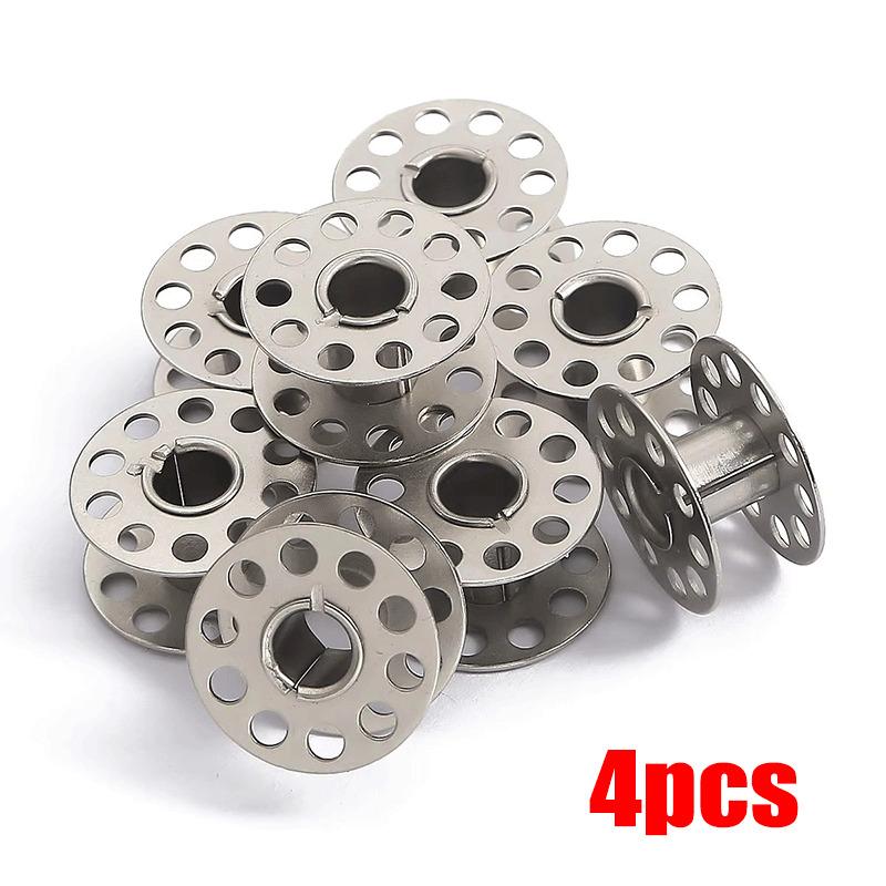 High Quality 4-32PCS Metal Bobbins Spool Sewing Craft Tool Stainless Steel Sewing Machine Bobbins Spool for