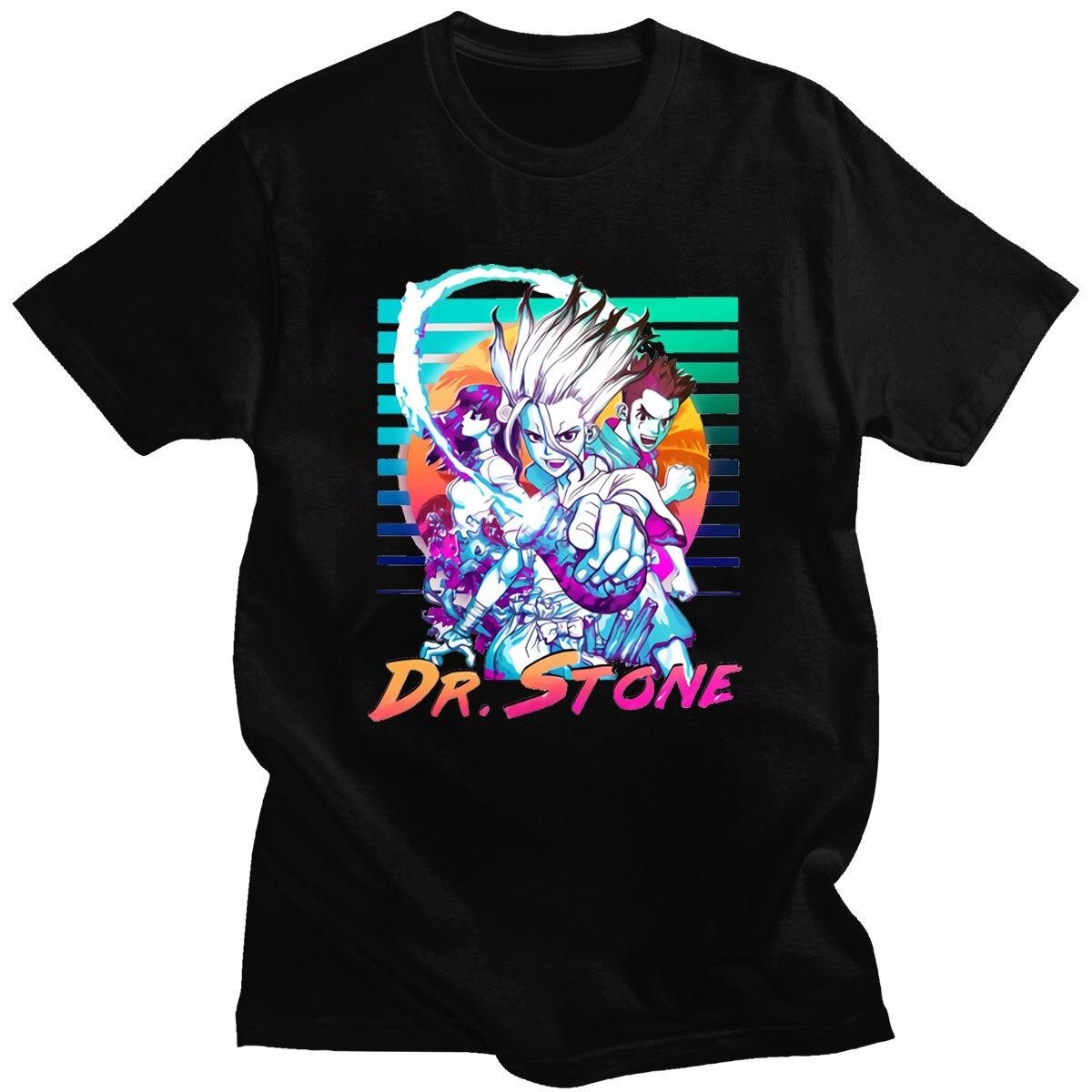 

Dr-Stone Аниме Мультфильм Печатная футболка Мужская рубашка Мужской тройник Мужская уличная одежда Топы Графические футболки с коротким рукавом Мужские наборы