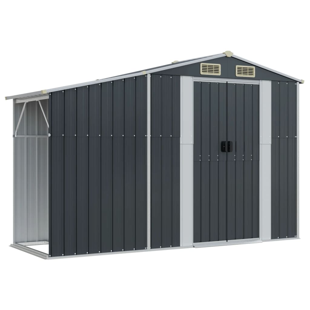 Vidaxl Gartenhaus, Anthrazit, 277X93X179 Cm, Verzinkter Stahl