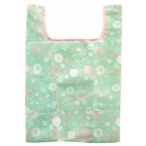 

ZIP CORPORATION Eco Bag, Foldable, Compact, Small Storage, Perfect for Convenience Stores, Stylish Floral Print, 84774 Eco Bag for Lunchboxes