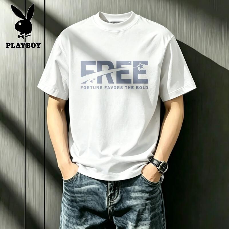 PLAYBOY Men s Cotton Short-Sleeve T-Shirt 2XL