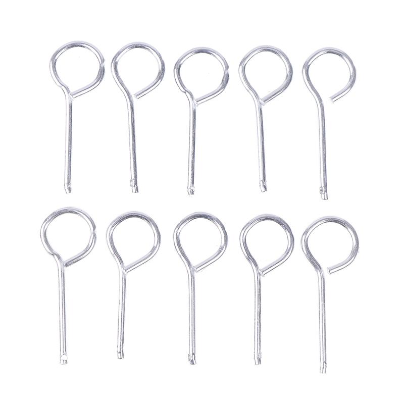 100 Stück Feuerlöscherzubehör, runder Eisenstift mit Loch, Ventil-Sicherheitsstift, Eisendrahtstift für Trockenpulver-Feuerlöscher