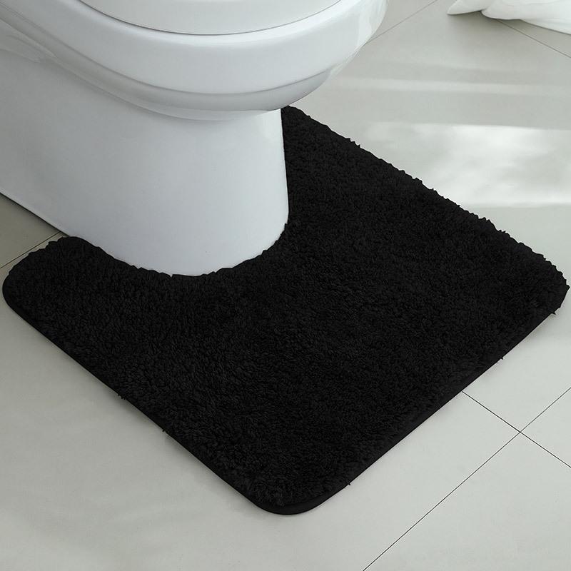 Toilet Absorbent Floor Mat Bathroom Toilet U-Shaped Mat Toilet Entrance Door Non-Slip Foot Pad Toilet Carpet