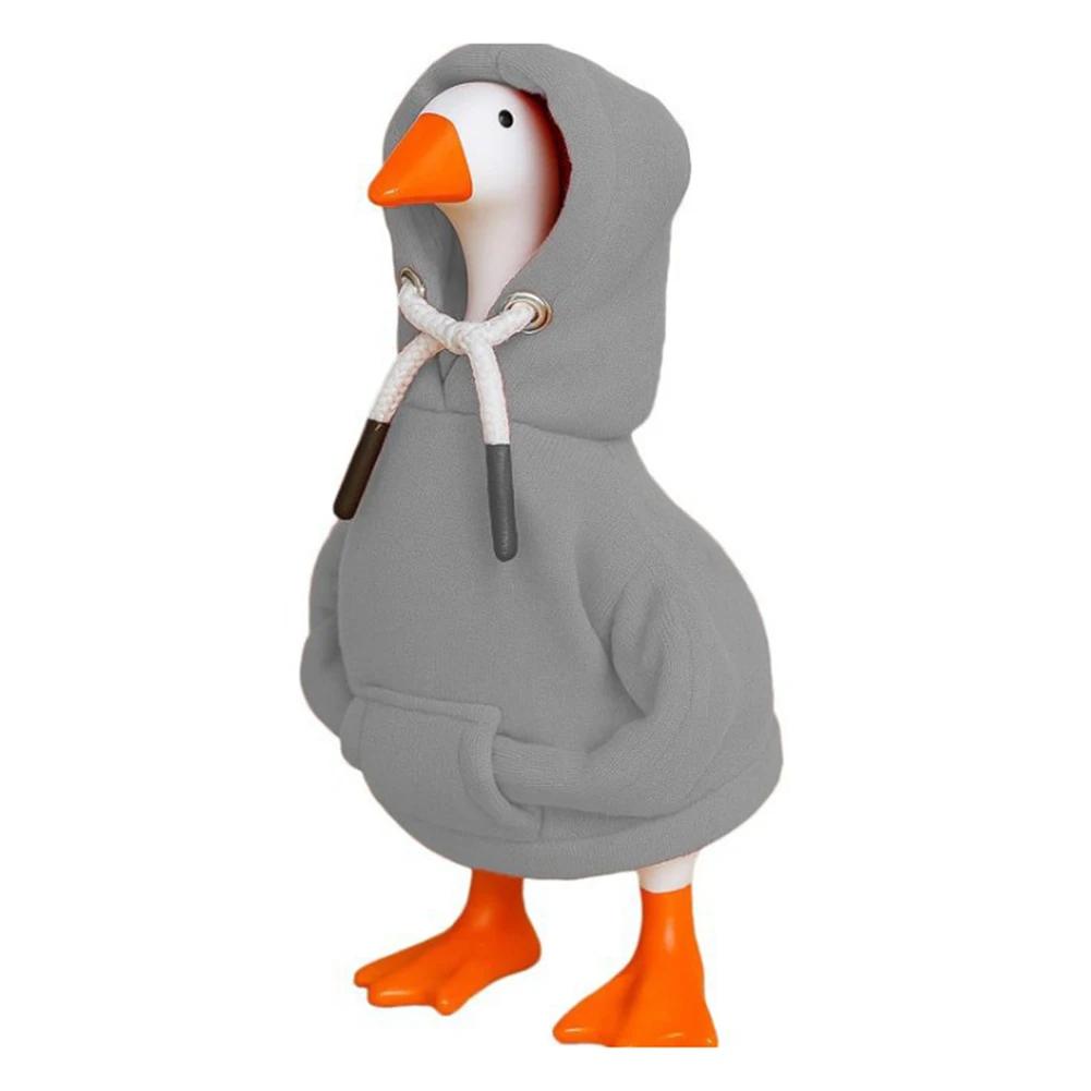 Fabric Hoodie for Desk Goose Measuring 7 Inches Combines Comfort and Durability To Enhance Desk Decor with a Playful Appearance