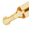 100PCS Quick Connect 7.8mm Size Female Spade Connector Brass Material Golden Crimp Terminal Spade Connector Relay Connection