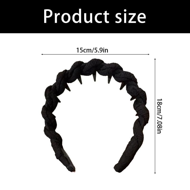 4PCS Slip Hair Bands Design Lightweight Headbands For Workouts Office ABS Hair Accessories