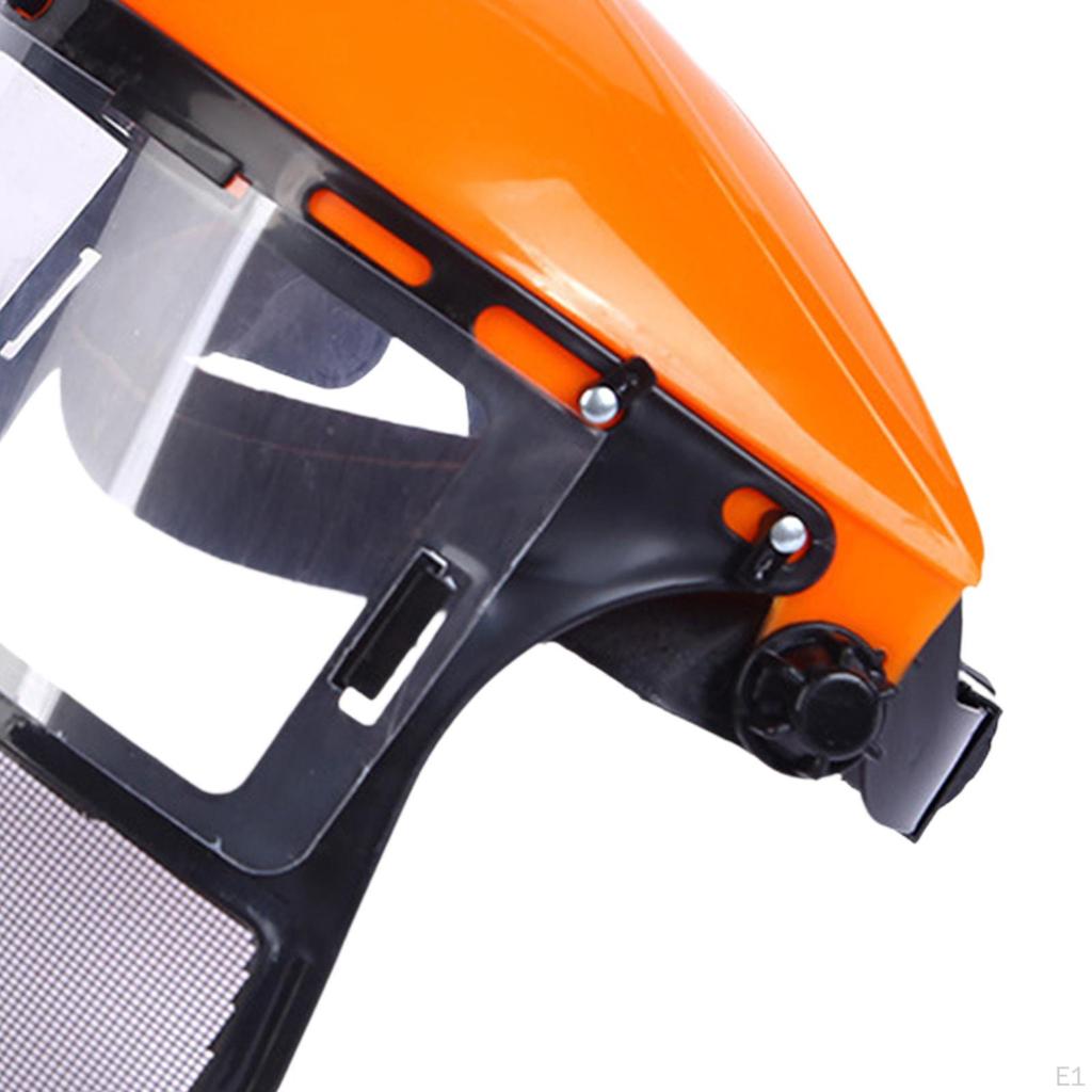 Ochranný štít na obličej s motorovou pilou, sečení kartáčů, ochranný štít na obličej, ochranný povrch, helma, síťovaný štít pro terénní úpravy