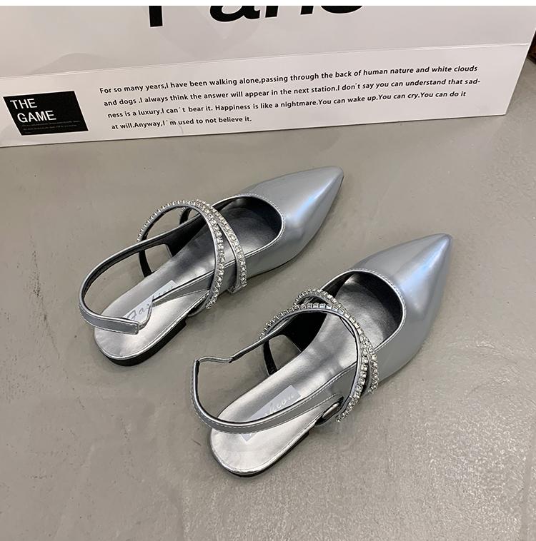 

Fashion Women s Shoes DDiamond Sandals Summer Square High-heeled Shoes Pointed Stiletto Sexy Nightclub Shoes 40