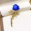 Jewelry Accessories Breast Pin Rhinestone Blouse Brooch Pin Tulip Rose Brooch  Valentines Gift