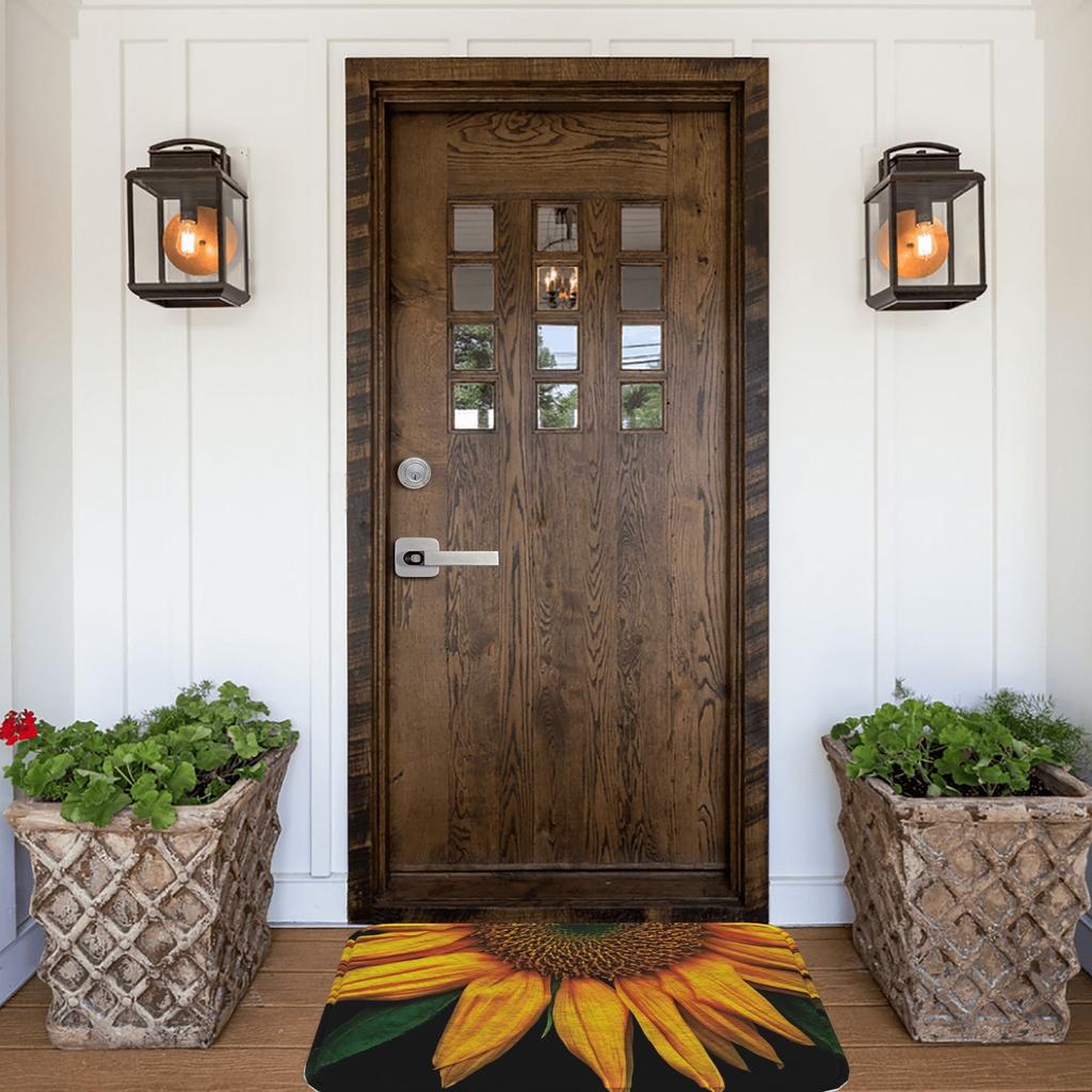 1 szt. Dywanik kuchenny we wzór słonecznika Antypoślizgowa wycieraczka pod drzwi Popowy design Dywanik łazienkowy Mata do kąpieli Dywan do domu Pod zlew Pralnia Dekoracja