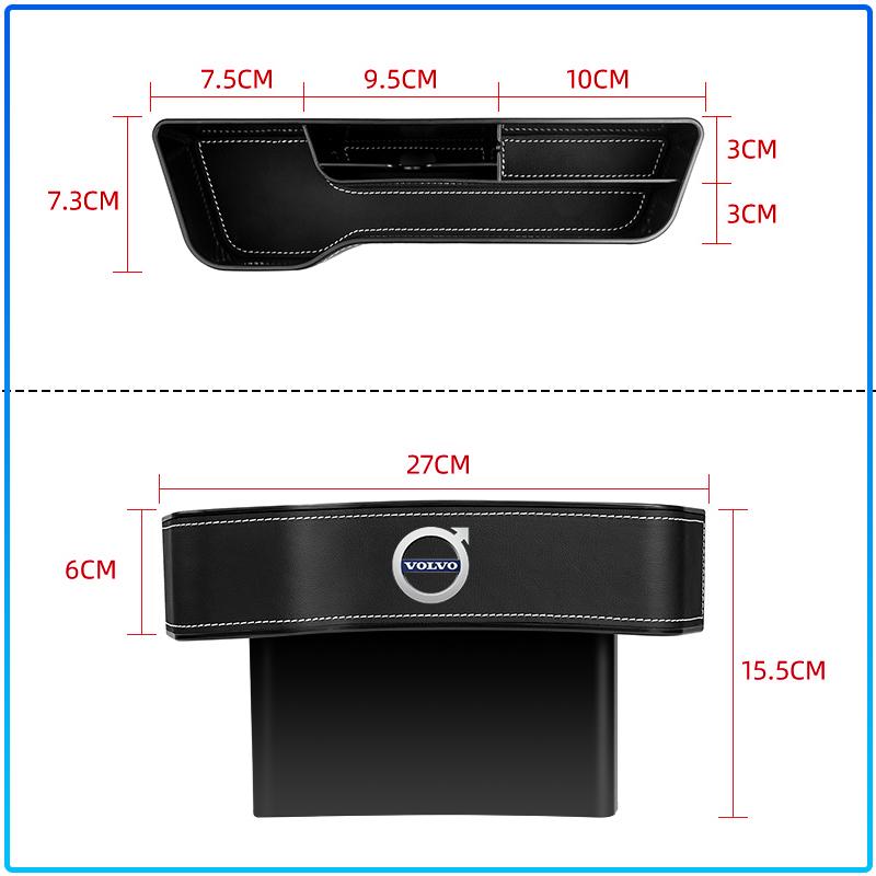 Car Seat Gap Organizer Multifunction Storage Box Cup Pocket For Volvo XC90 XC60 XC70 XC40 V90 V60 V40 C70 C30 S80
