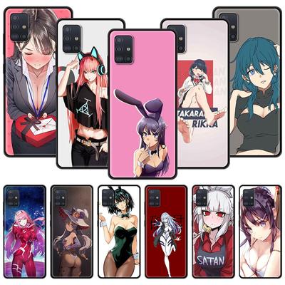 Funda para Teléfono para Samsung Galaxy A51 A72 A71 A70 A50 A40 A20s A30 A10s A20e A10 A02s A01 Cubierta Trasera Anime Hentai Sexy Chica Conejita