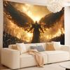 Feuriger Engel Wandteppich Dramatisches Wandbehang mit Flügeln für Schlafzimmer und Wohnzimmer Dekor Perfektes Geschenk für Fantasy-Liebhaber