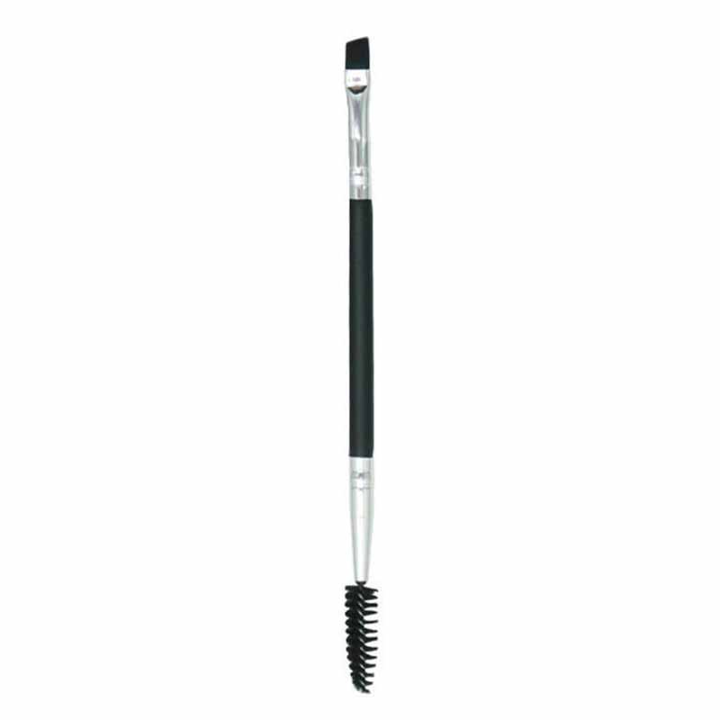 Double-Ended Eyebrow Brush Spiral Comb & Angled Brow Powder Brush Professional Makeup Tool
