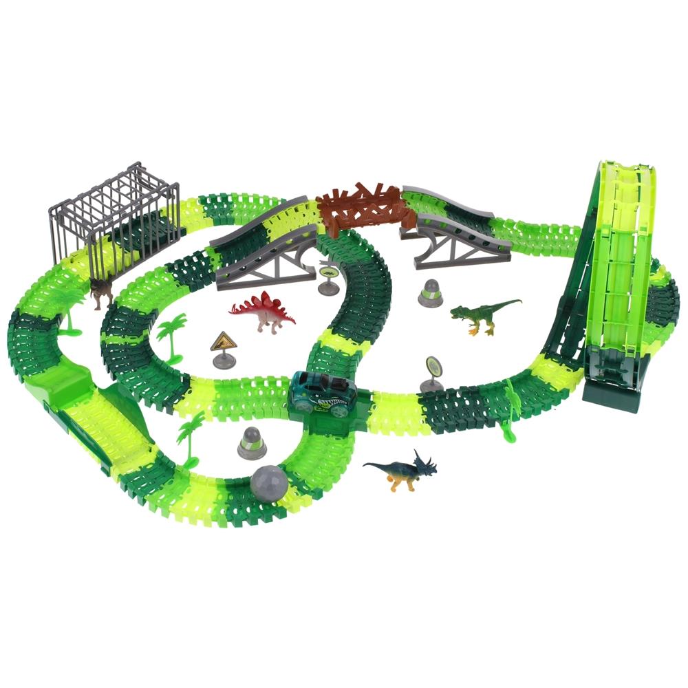 Tor Samochodowy Wyścigowy Dino Park Dinozaury Zdalnie Sterowany 275 El
