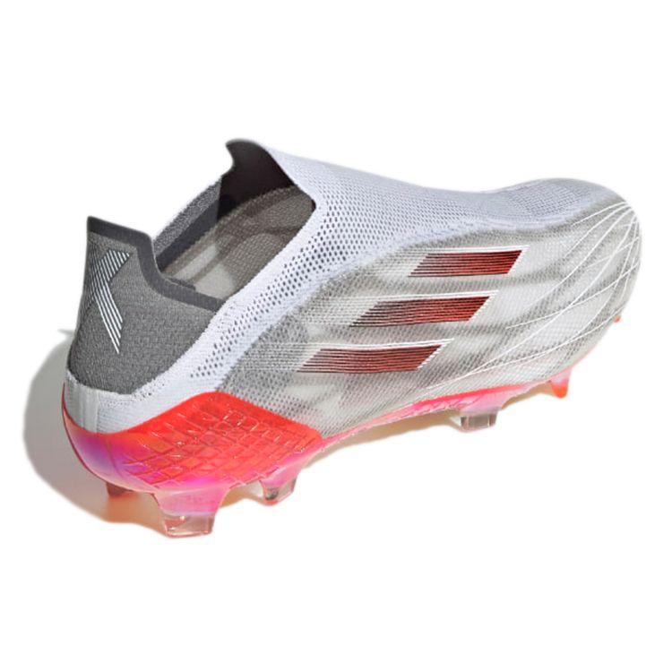 Adidas X Speedflow+ FG White Solar Red Unisex Sneakers Cloud-White Iron-Metallic FY3339