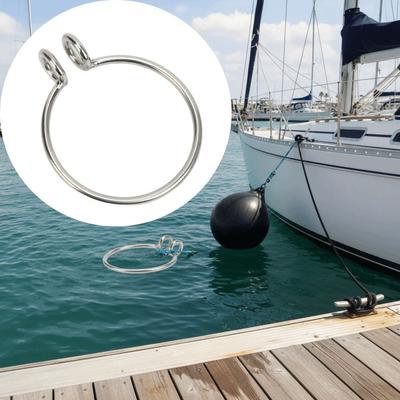 Polished Finish Anchor Retrieving System 8mm Size Stainless Steel Ring  Boat Use