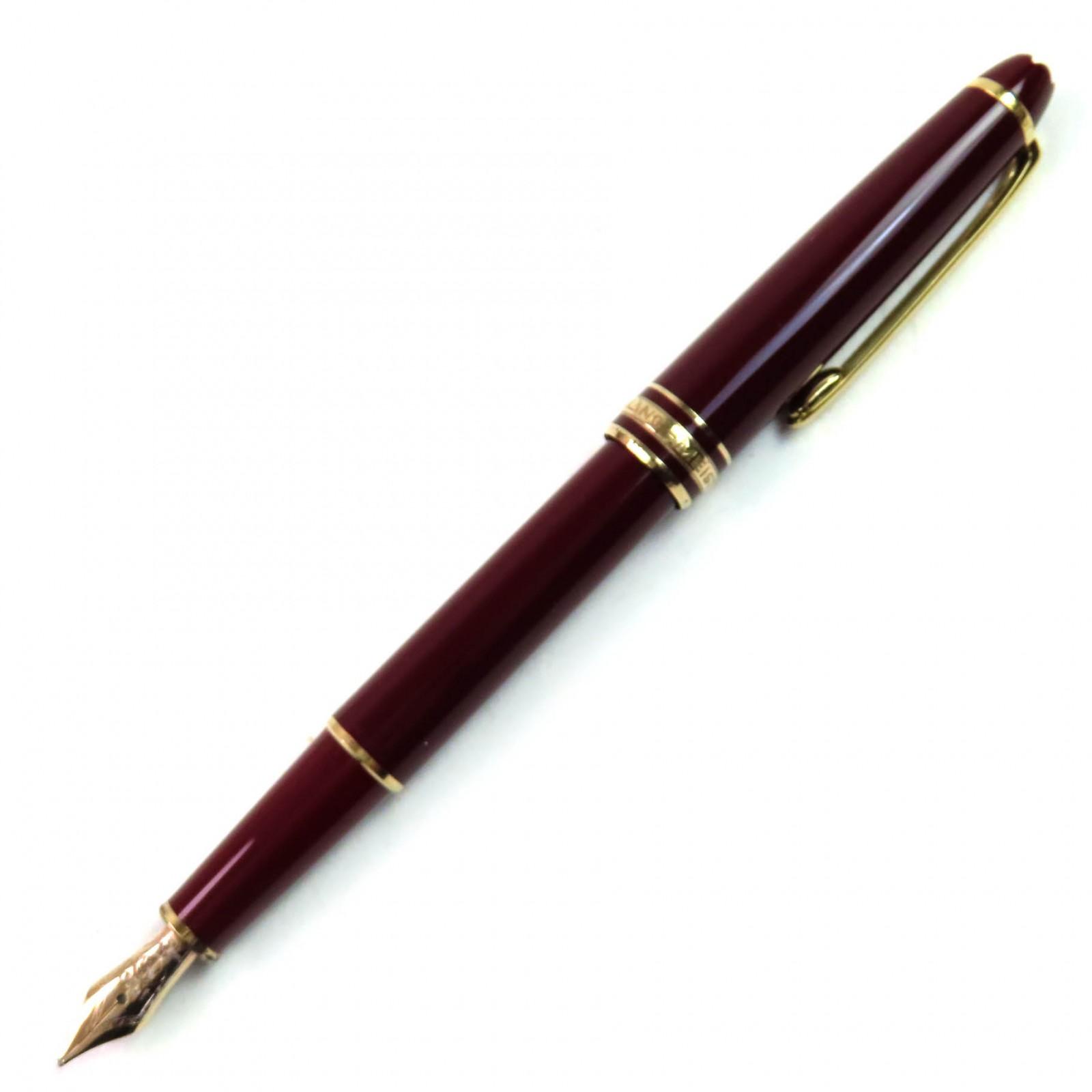 Very Good MONTBLANC fountain pen Meisterstck Classic white star  14K Used