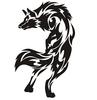 [Set of 2] Wild Wolf Wolf Motif Sticker Bike Car