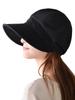 WEISHY Newsboy Plus Cold Ear Slimming Wide Full Light Brushed UV with Chin Strap Women's Fall/Winter Hat, Size, Protection, Coverage, Face, Brim,