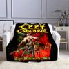 Ozzy osbourne printed blankets picnic blanket Warm Flannel blankets Soft and comfortable blanket bed linings Birthday Gift