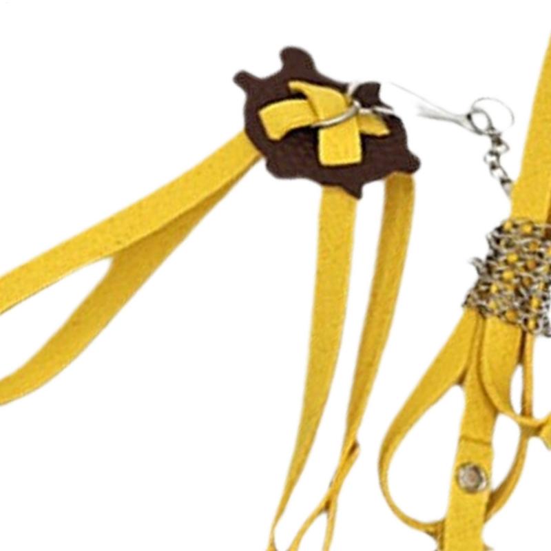 Turtle Harness Leashes PU Leather Adjustable Harness Leashes Control Rope Soft Chest Collar Multi-Color Walking Lead Harness