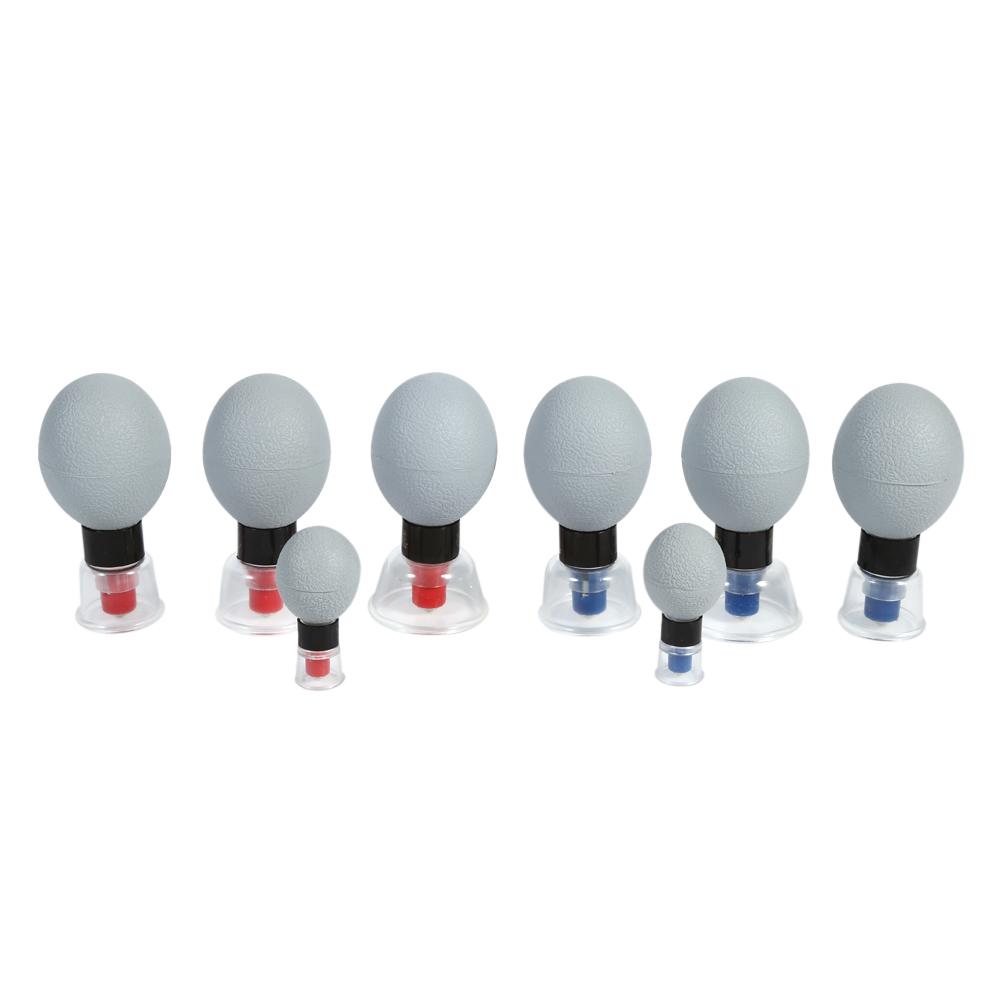 8Pcs Set Five Lines of Needle Household Vacuum Magnetic Therapy Acupressure Suction Cuppings