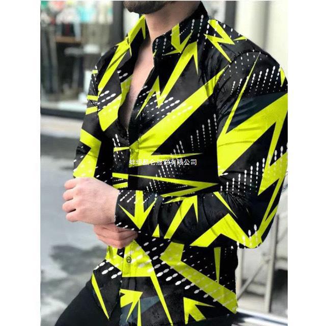 Eagle Graphic Long Sleeve Shirt, Trendy Casual Button-Up