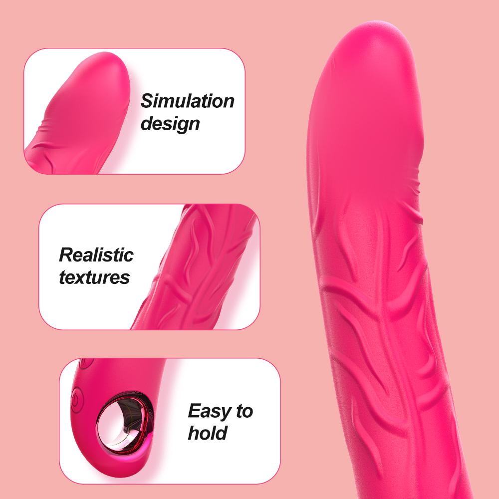 Thrusting Vibrating Dildo G Spot Vibrator for Women Adult Supplies Clit Nipple Vagina Stimulator Wand Female Masturbation Sextoy