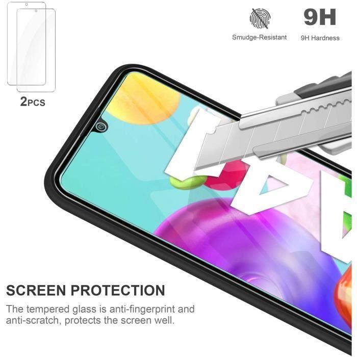Coque et Protecteur d'écran - Gnews - Samsung A41 - 2 Pack - Silicone TPU - Verre Trempé