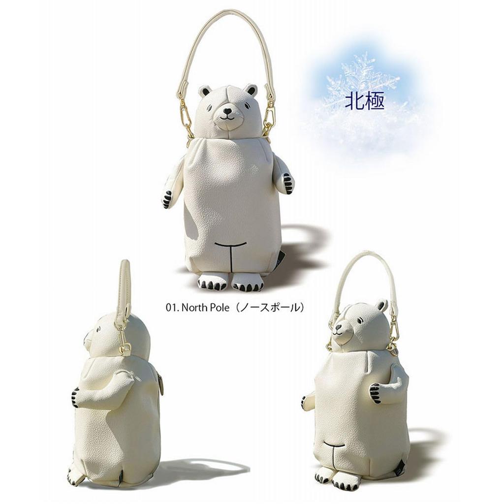 1155 Animal Mini Shoulder Bag EU With Fun Fun Animal Polar [Routeto] (01 Bear)