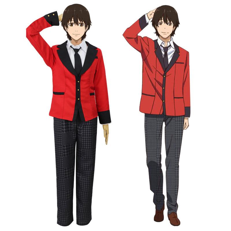 Kakegurui Jabami Yumeko Ryota Suzui Uniform Cosplay Costume Halloween Suit Dress