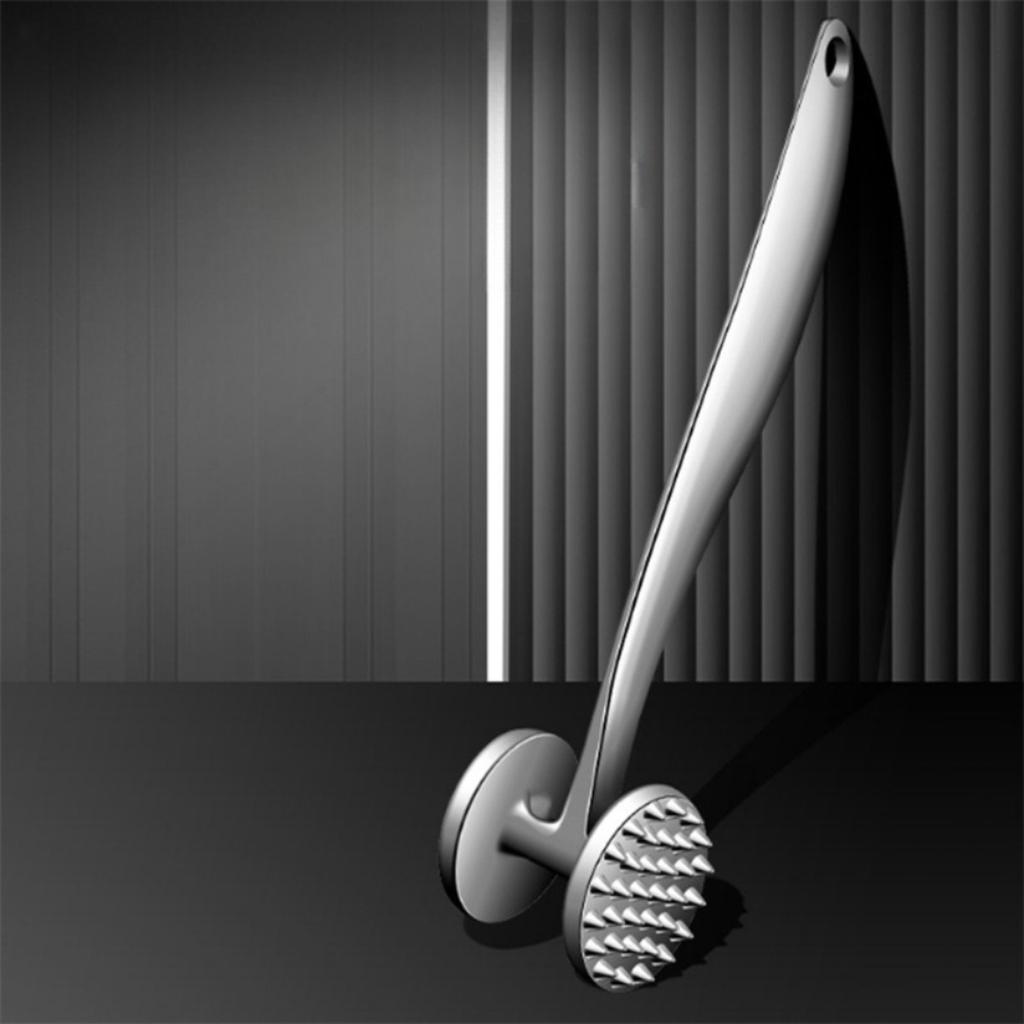Legierung Fleischklopfer Hammer, Doppelseitiger Küchenfleischklopfer, Steakklopfer mit rutschfestem Griff, Robuster Fleischklopfer