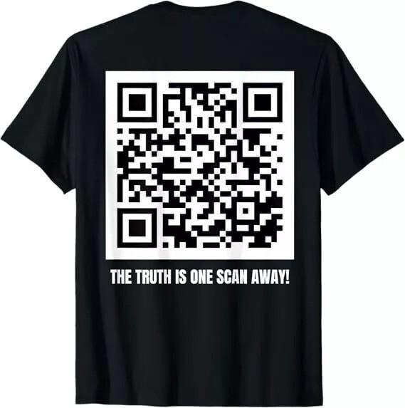

Donald Trump is Your President QR Trump Code T-Shirt On Back Unisex T-Shirt M