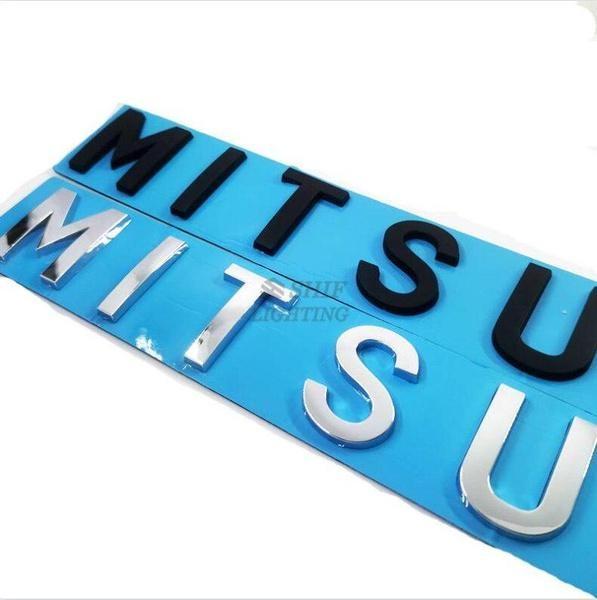 MITSUBISHI Letter Car Trunk Decorative Emblem Badge Sticker Decal Replacement