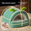 Qi'e Winter Warm Semi-Enclosed Pet Caterpillar Bed