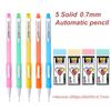 9Pcs/Set 0.7mm Side Pressure 2B Mechanical Pencil High Quality With Eraser Painting Smooth Creative Writing Office Stationery