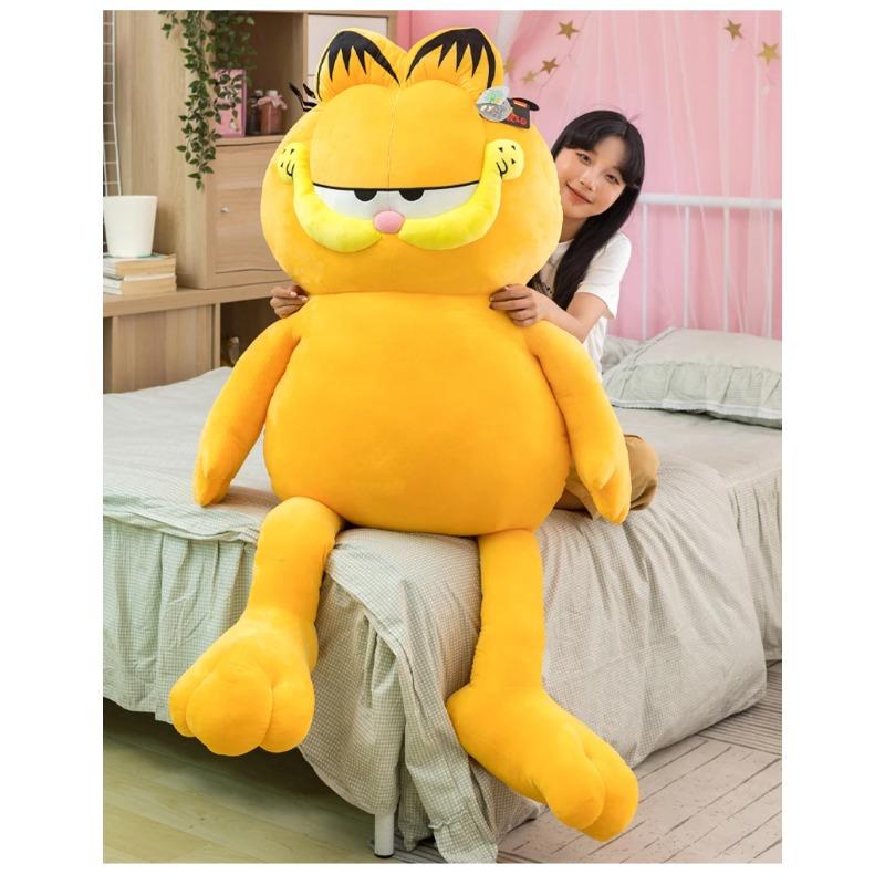 Big Size Garfield Plush Anime Animal Lazy Foolishly Tiger Skin Simulation Ugly Cat Kawaii Garfield Stuffed Peluche Doll Gift