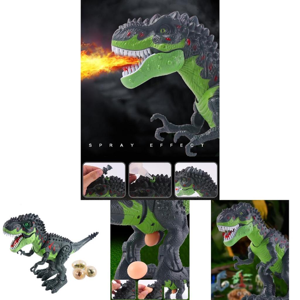 Remote Control Spray Dinosaur With Egg Laying And Projection For Childrens Gift