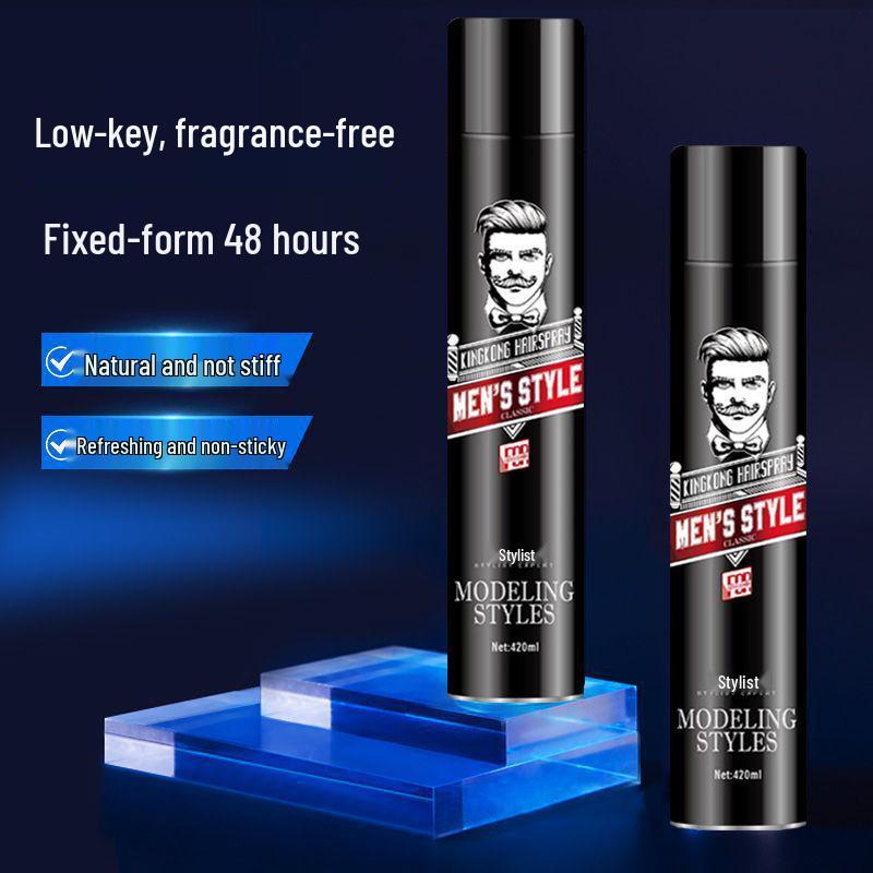 Stylist Odorless Fragrance-Free Hair Spray Glue, Extra Strong Hold for Men and Women, 420ml