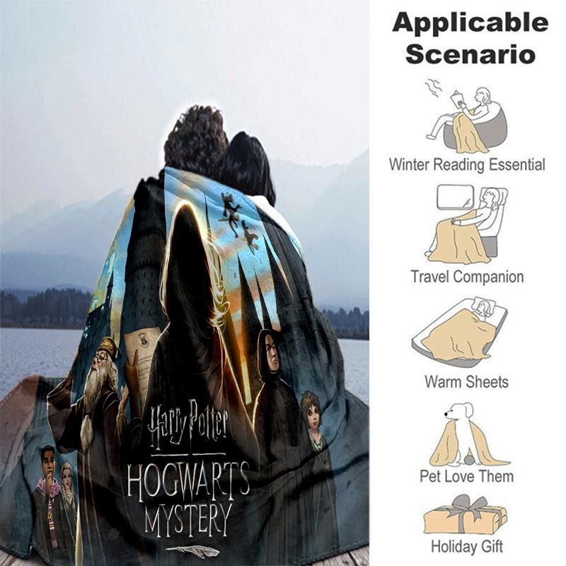 Harry Potter Hogwarts Mystery: Unfold the Magic!Print Blanket, Soft Blanket For Sofa Office Bed And Travelling Daughter Birthday Gift Esj144