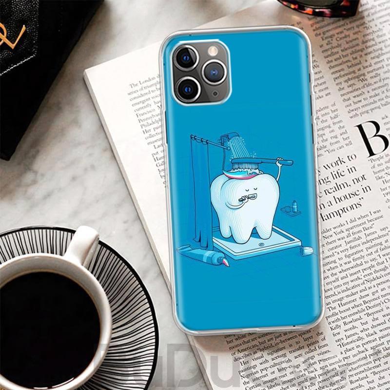Wisdom Teeth Dentist Tooth Cover For iPhone 16 15 14 13 12 11 Pro Max Apple Phone Case X XS 7 Plus 8 + Art Customized Print Shel
