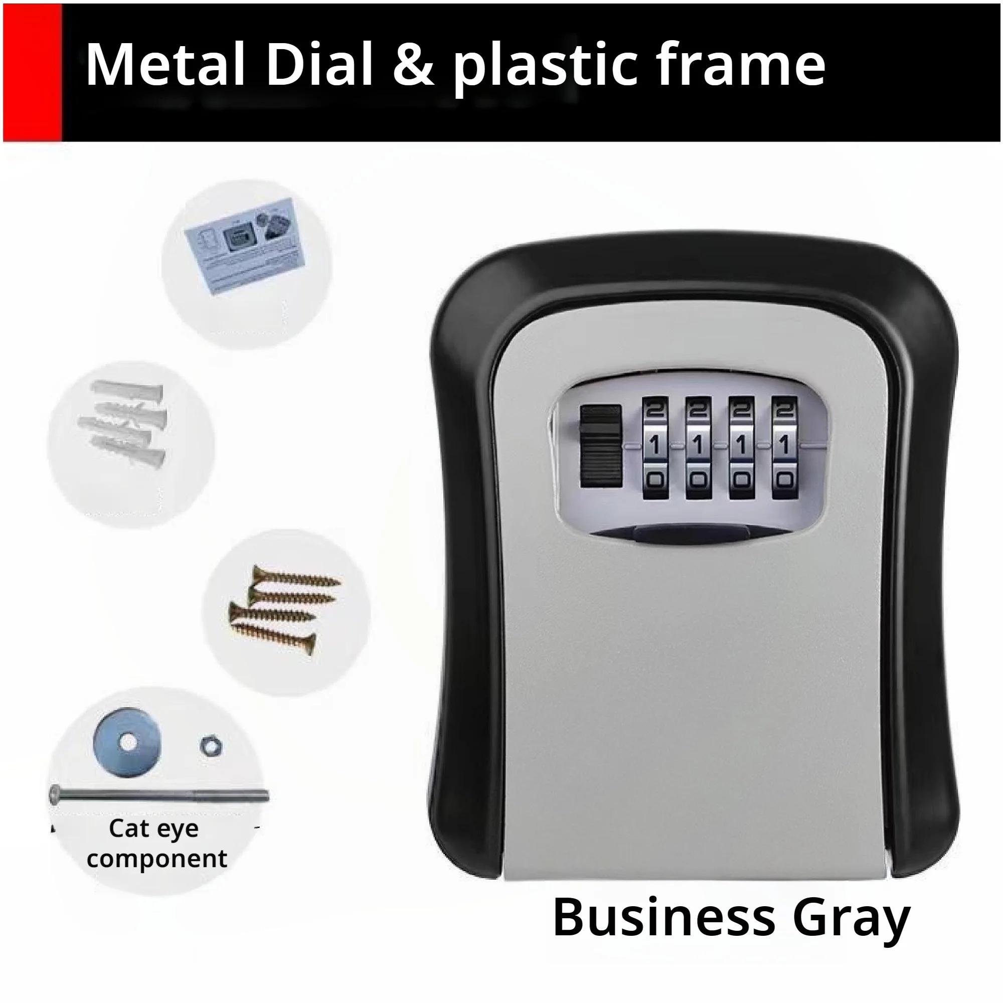 

Ящик для ключей с 4-значным паролем «кошачий глаз», крепление на металлический циферблат из АБС-пластика, управление хранением, противоугонный настенный ящик для большого пространства с паролем