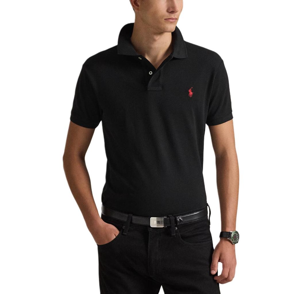 Polo Ralph Lauren Slim Fit Logo Embroidered Short Sleeved Polo Shirt 710795080-006