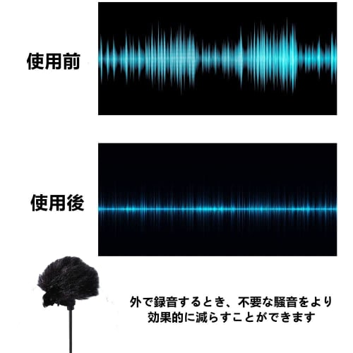 0.5cm Windscreen, 2-Piece Set for Lapel Microphones, Lavalier Microphones, and Outdoor Lapel Microphones, Reduces Noise