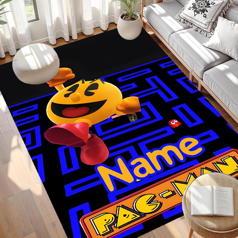Custom Name Personalized PAC Print Carpet, Versatile Home Decor Rug, for Playroom, Apartment, Balcony, Entryway, Hallway Gift