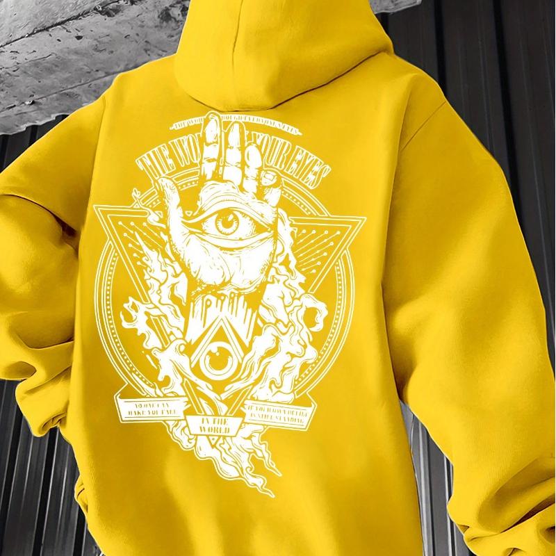 Men's Drawstring Hoodie with Kangaroo Pocket